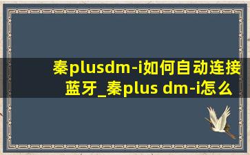 秦plusdm-i如何自动连接蓝牙_秦plus dm-i怎么连接蓝牙播放歌曲